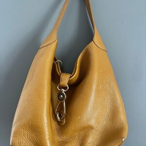 Dooney and Bourne Mustard Leather Hobo Bag